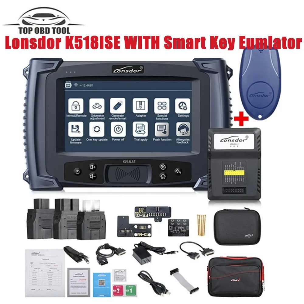 Lonsdor K518ISE Key Programmer+Smart Key Emulator 5 in 1 for All Makes with Cluster Calibration Supports for V-W 4/5th&BMW FEM
Lonsdor K518ISE Key Programmer+Smart Key Emulator 5 in 1 for All Makes with Cluster Calibration Supports for V-W 4/5th&BMW FEM