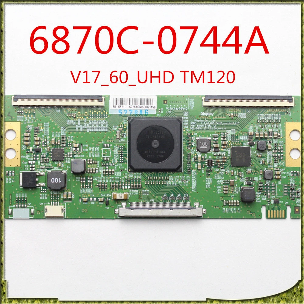 6870C-0744A T Con Board 6870C 0744A V17_60_UHD TM120 TV Board V17 60 UHD for TV Original Logic Board Tcon Card 6870C 0744A
6870C-0744A T Con Board 6870C 0744A V17_60_UHD TM120 TV Board V17 60 UHD for TV Original Logic Board Tcon Card 6870C 0744A