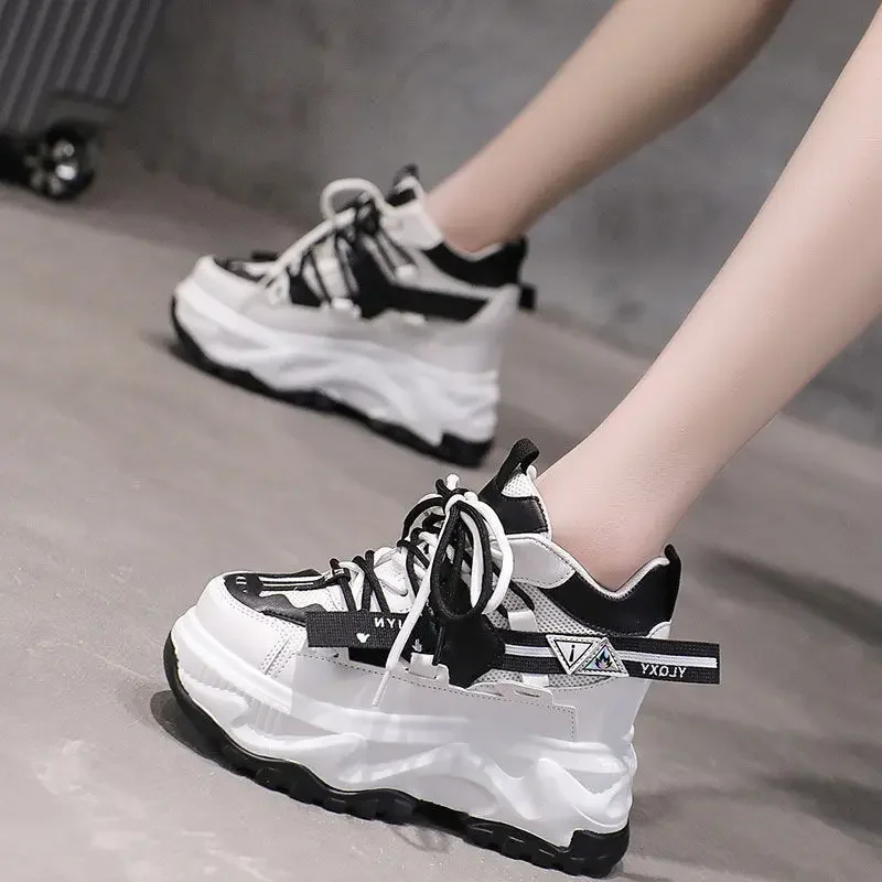 Krasovki 10cm Synthetic Platform Wedge Hidden Heels Vulcanize Summer Thick Sole Spring Autumn Chunky Sneaker Mixed Color Shoes
Krasovki 10cm Synthetic Platform Wedge Hidden Heels Vulcanize Summer Thick Sole Spring Autumn Chunky Sneaker Mixed Color Shoes