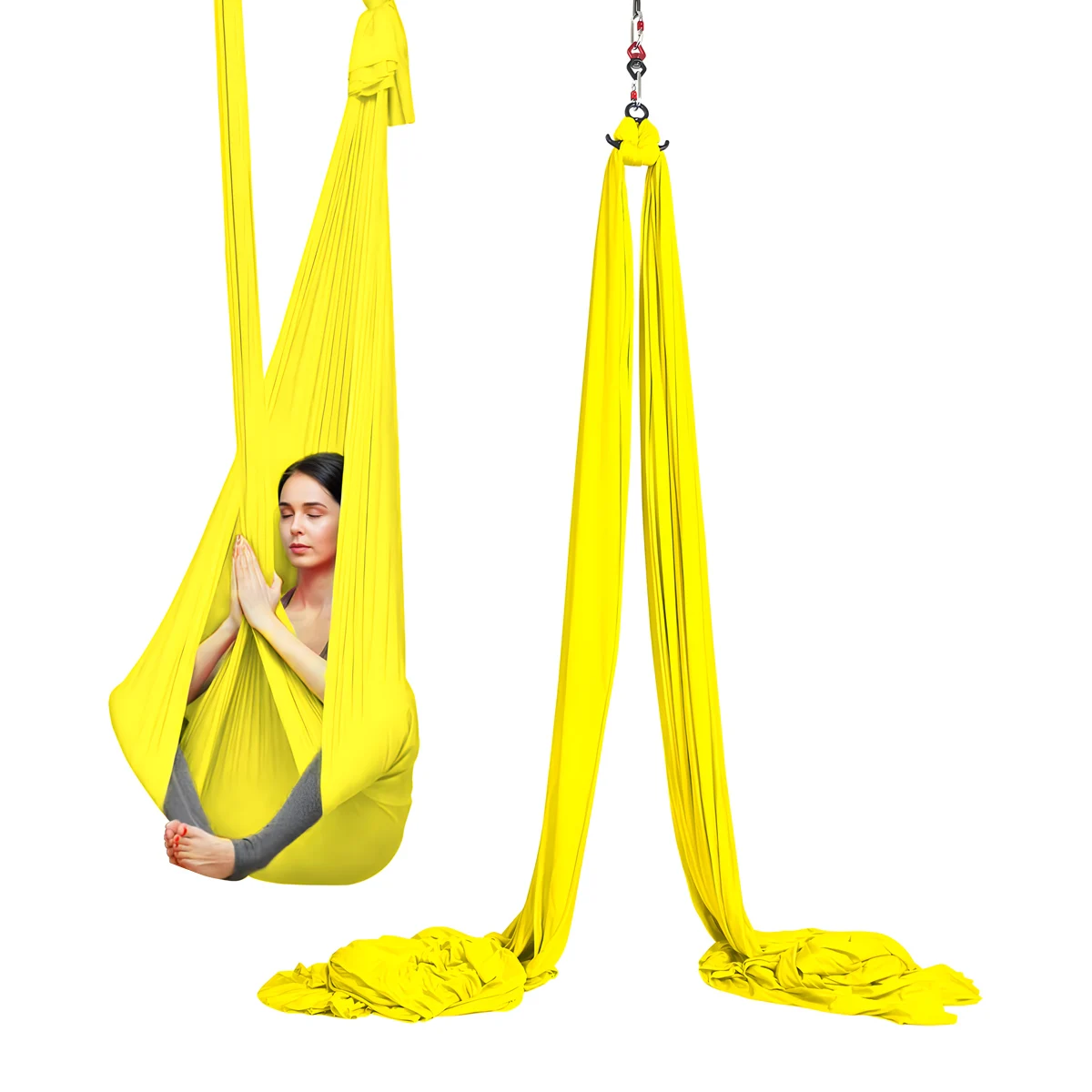 

8m Aerial Silks Fabric Fitness Yoga Hammock Silk Swing for GYM Home Outdoor Anti-Gravity Body Building Pilates Yoga Belt