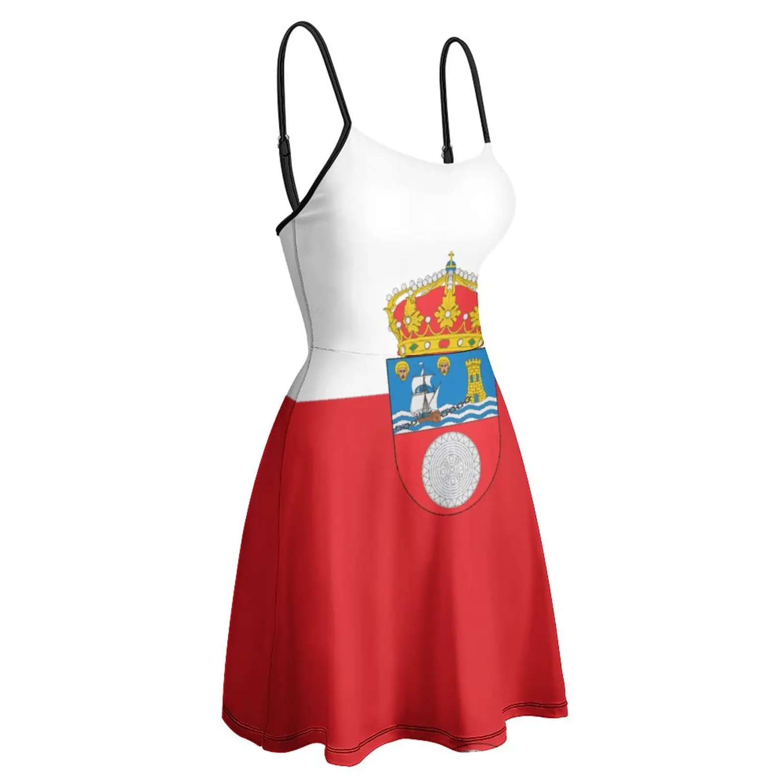 Exotic Woman's Gown Strappy Dress Flag of Cantabria Women's Sling Dress Casual Graphic Clubs Funny Novelty
Exotic Woman's Gown Strappy Dress Flag of Cantabria Women's Sling Dress Casual Graphic Clubs Funny Novelty