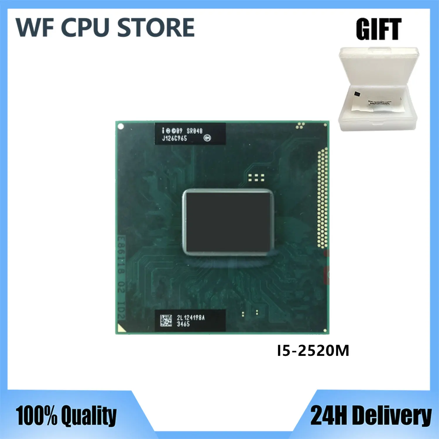 Intel Core i5-2520M i5 2520M SR048 2.5 GHz Dual-Core Quad-Thread CPU Processor 3M 35W Socket G2 / rPGA988B
Intel Core i5-2520M i5 2520M SR048 2.5 GHz Dual-Core Quad-Thread CPU Processor 3M 35W Socket G2 / rPGA988B
