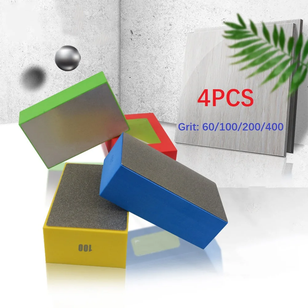 4pcs 90x55x30mm Diamond Polishing Hand Pads Block For Ceramic Tile Marble Glass Grinding Grit Sanding Tools 60/100/200/400#grit
4pcs 90x55x30mm Diamond Polishing Hand Pads Block For Ceramic Tile Marble Glass Grinding Grit Sanding Tools 60/100/200/400#grit