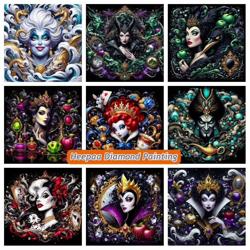 Disney Villain Queen 5d Diamond Painting Art Diy Evil Maleficent Ursula Cruella Cartoon Mosaic Cross Stitch Home Decor Gift
Disney Villain Queen 5d Diamond Painting Art Diy Evil Maleficent Ursula Cruella Cartoon Mosaic Cross Stitch Home Decor Gift