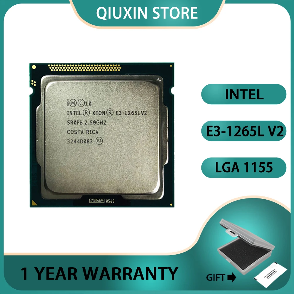 

Xeon E3-1265L v2 процессор 2,5 ГГц четырехъядерный Восьмиядерный 45 Вт E3 1265Lv2 E3 1265L v2 процессор LGA 1155