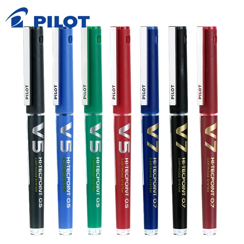 

3/6/12PCS Pilot BXC-V5/7 Refillable Liquid Ink Pens Water-based Pen Ballpoint Pen Stationery Supplies Writing Pens 0.5/0.7mm