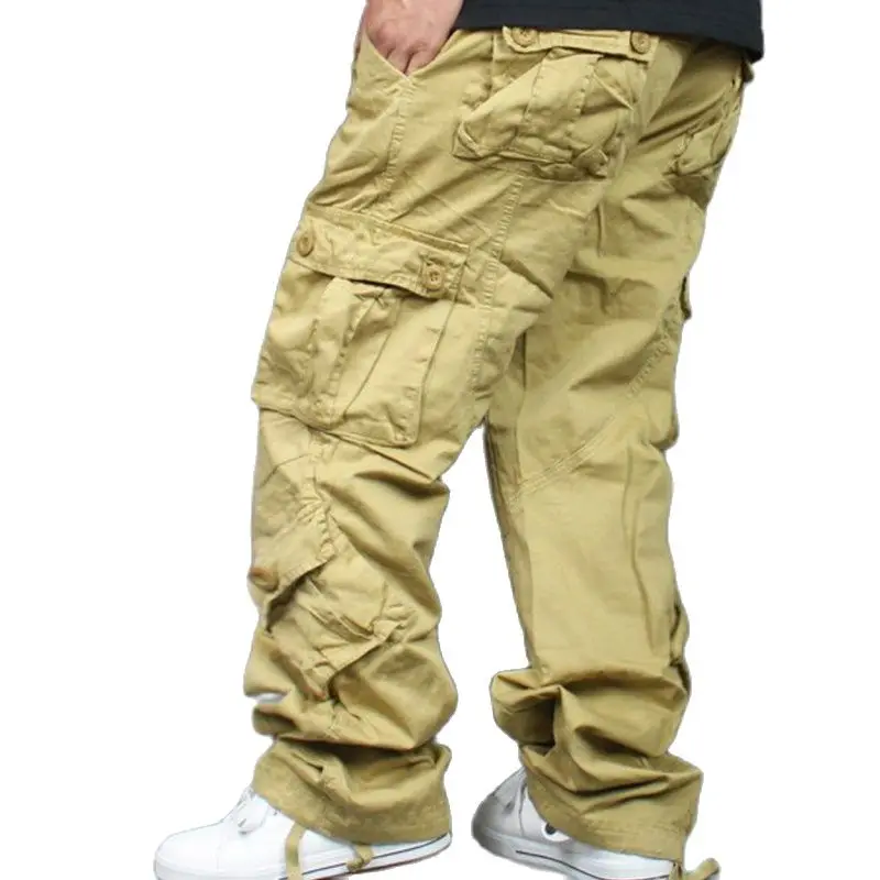 

Tide Loose Plus Size 46 Cargo Pants Overalls Hip Hop Men's Cotton Trousers Men Baggy Casual Pants Mens Bottoms Camouflage