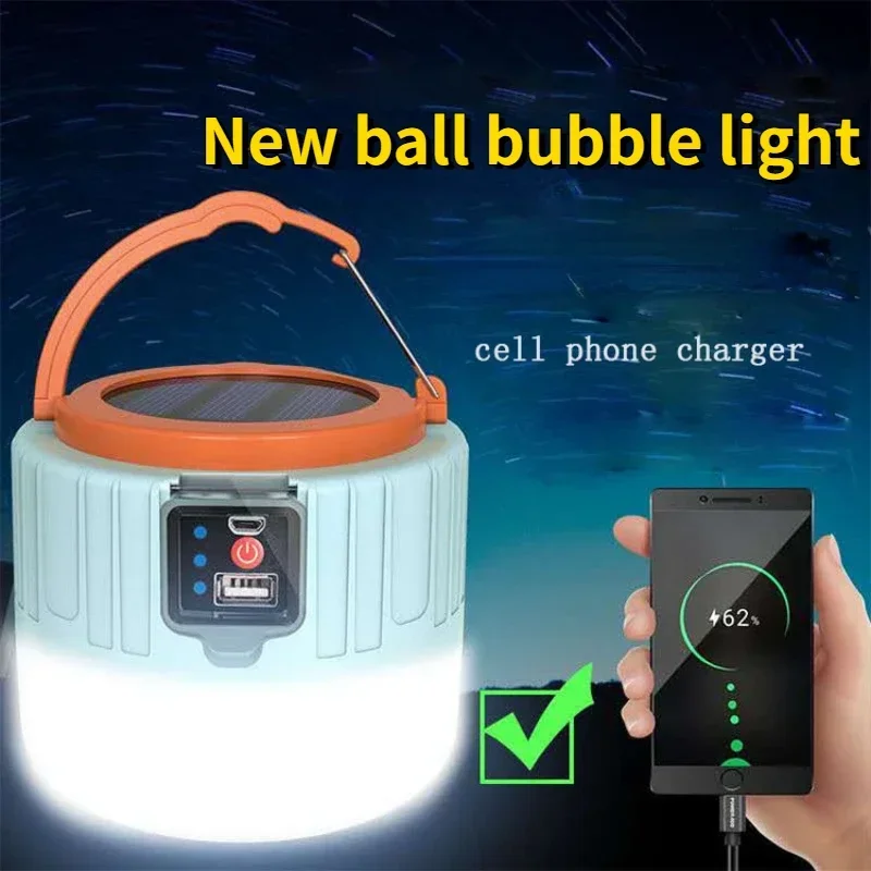 

Outdoor remote control solar charging bulb lamp mobile emergency tent lamp night market floor stall lighting