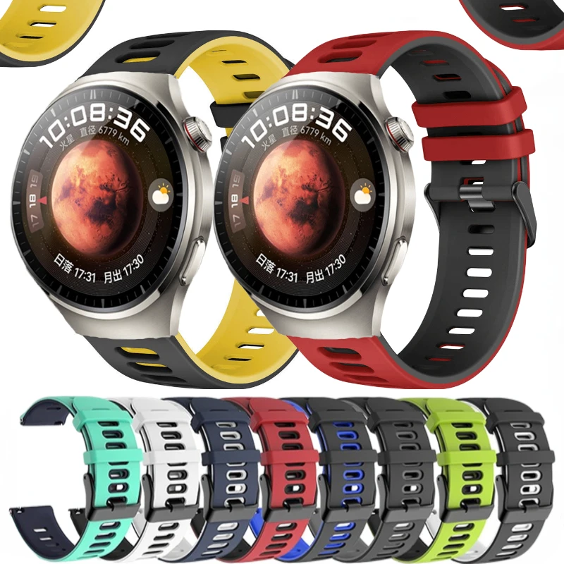 Ремешок силиконовый для Huawei Watch 4 4 Pro, универсальный браслет для Samsung Galaxy watch 3 4 5 6 Amazfit, ширина интерфейса 22 мм 20 мм 
Ремешок силиконовый для Huawei Watch 4 4 Pro, универсальный браслет для Samsung Galaxy watch 3 4 5 6 Amazfit, ширина интерфейса 22 мм 20 мм