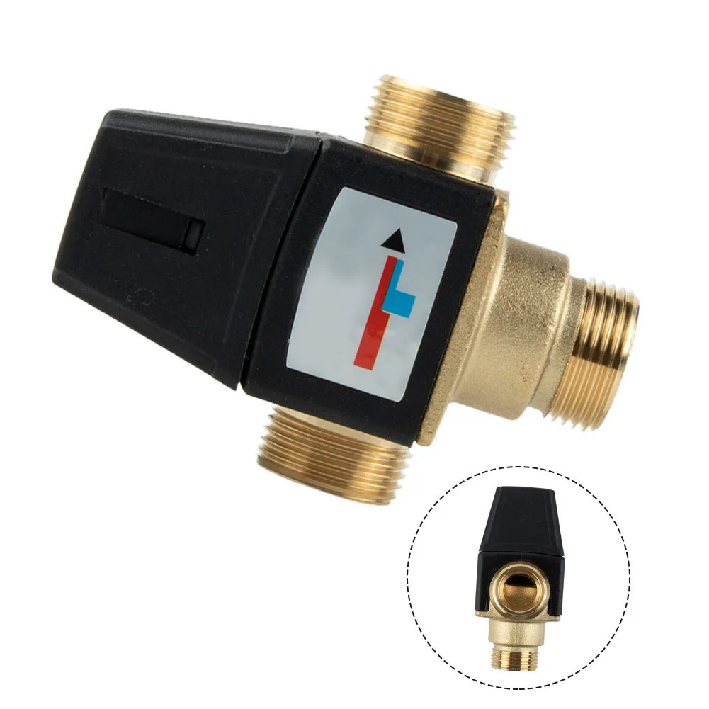 3 Way External Thread Brass Thermostatic Mixing Valve Solar Water Heater Thermostatic Valve DN20/25 Female/Male Thread Brass
3 Way External Thread Brass Thermostatic Mixing Valve Solar Water Heater Thermostatic Valve DN20/25 Female/Male Thread Brass