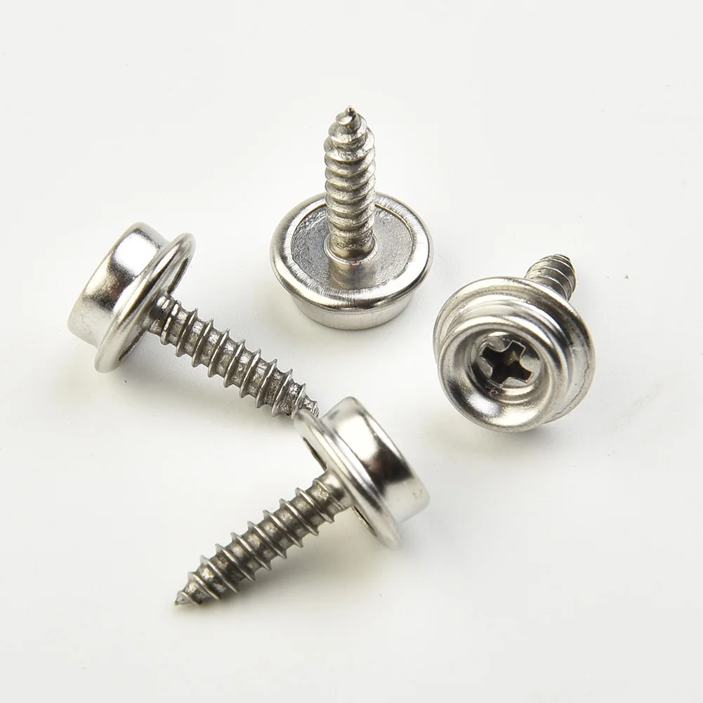 

Canvas Fast Fixed Fabric Repair Kit Stud Marine Snap Fasteners Car Hoods Rivet Clothing 30pcs Leathers Set Silver