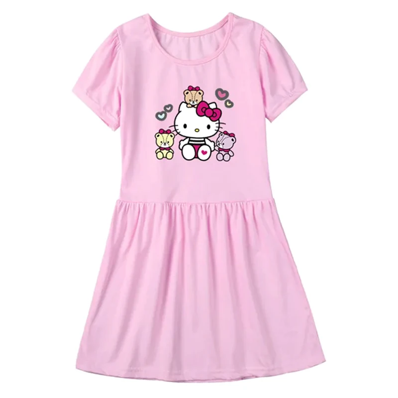 Новинка 2024, летнее платье для девочек с героями мультфильмов Sanrio, модные детские повседневные длинные платья принцессы с коротким рукавом Hello Kitty, детская одежда
Новинка 2024, летнее платье для девочек с героями мультфильмов Sanrio, модные детские повседневные длинные платья принцессы с коротким рукавом Hello Kitty, детская одежда