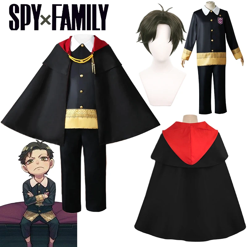 Anime Spy X Family Damian Desmond Cosplay Costume Wig Cloak Imperial Scholar School Uniform Adult Kids Halloween Costumes Men
Anime Spy X Family Damian Desmond Cosplay Costume Wig Cloak Imperial Scholar School Uniform Adult Kids Halloween Costumes Men