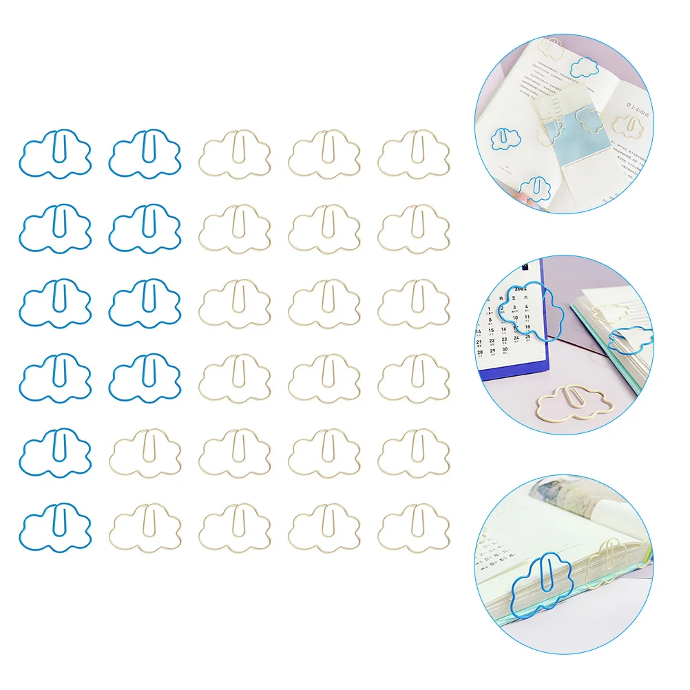 30Pcs Decorative Paper Clips Cloud Shape Paper Clips Cartoon Design Paper Clips Small Paper Clips
30Pcs Decorative Paper Clips Cloud Shape Paper Clips Cartoon Design Paper Clips Small Paper Clips