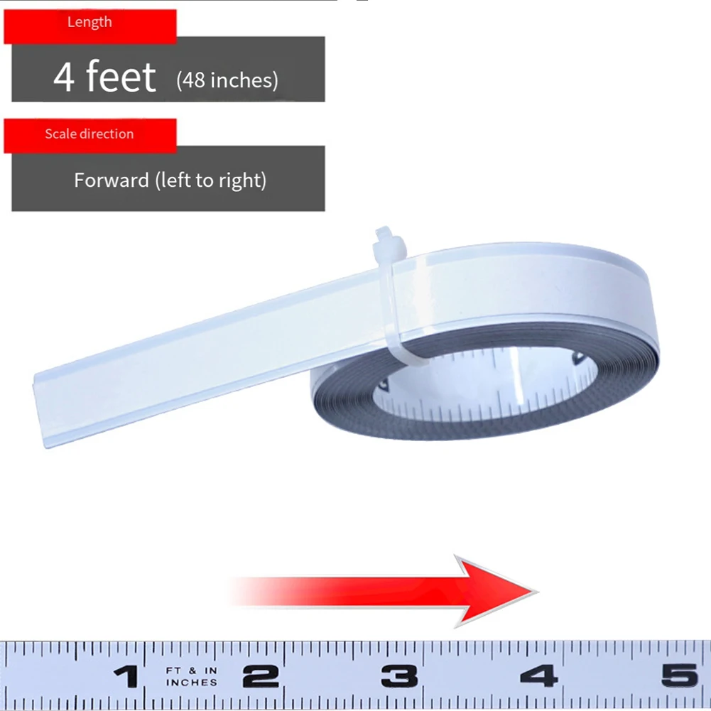 4-12Ft Metric Carbon Steel Ruler For T-Track Router Table Saw Woodworking Tools Woodworking Guide Rail Self-adhesive Metal Ruler
4-12Ft Metric Carbon Steel Ruler For T-Track Router Table Saw Woodworking Tools Woodworking Guide Rail Self-adhesive Metal Ruler