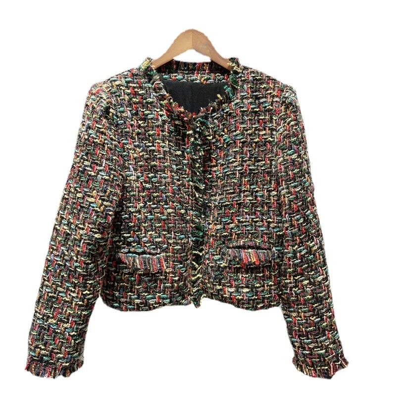 New 2022 Autumn Winter Coats High Quality Wool Blend Women Colorful Patterns Long Sleeve Casual Tassel Wool Coats Outerwear
New 2022 Autumn Winter Coats High Quality Wool Blend Women Colorful Patterns Long Sleeve Casual Tassel Wool Coats Outerwear