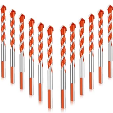 12 Pieces Hand Drill Bit Set Triangular Handle Multifunctional Drill Bits Punching Drill Bits Set For,Brick,Glass,6 Mm
12 Pieces Hand Drill Bit Set Triangular Handle Multifunctional Drill Bits Punching Drill Bits Set For,Brick,Glass,6 Mm