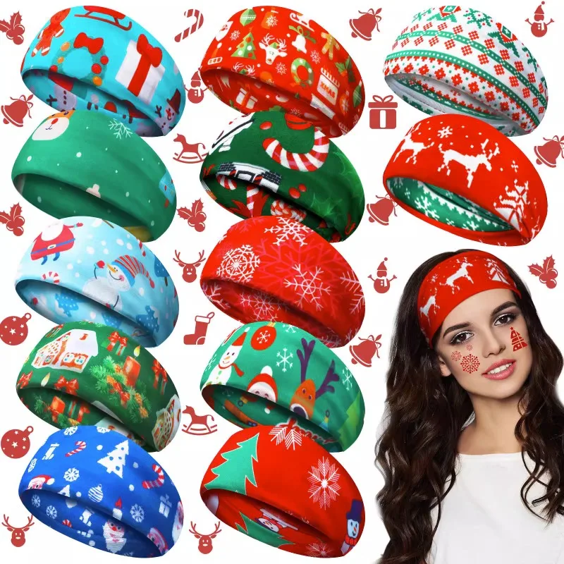 Christmas Sports Headband for Men and Women Gym Fitness Sweat Absorption Elastic Yoga Running Hairband Festive Atmosphere
Christmas Sports Headband for Men and Women Gym Fitness Sweat Absorption Elastic Yoga Running Hairband Festive Atmosphere