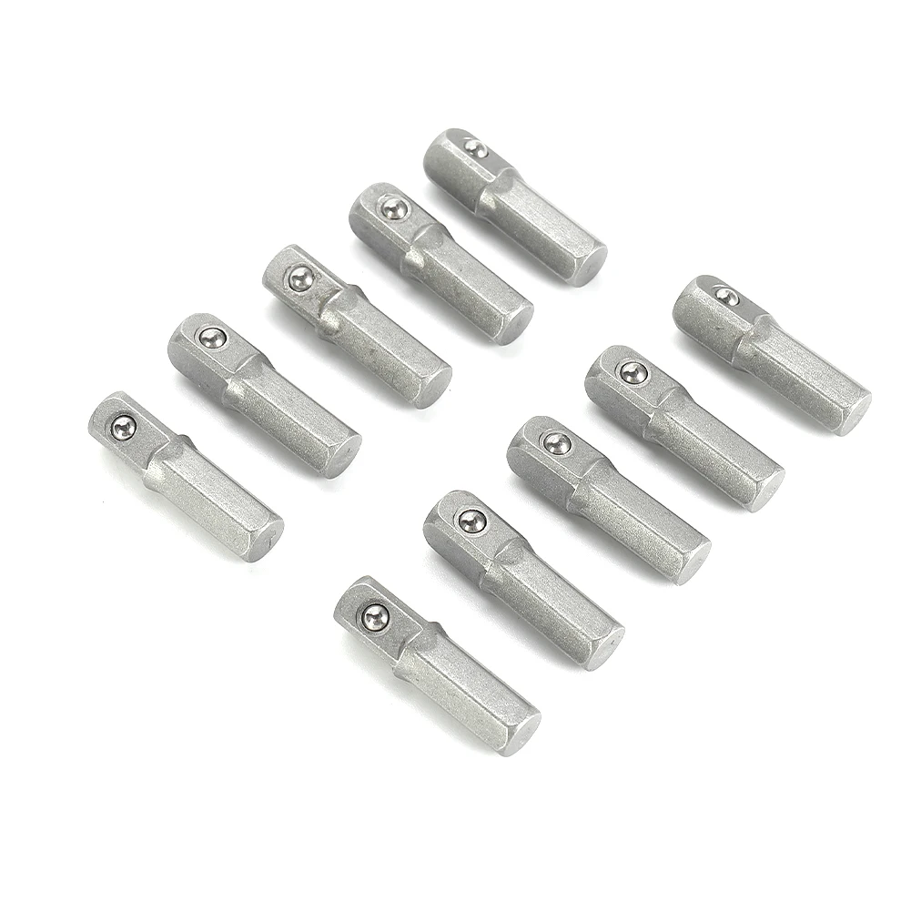 10pcs Impact Socket Adapter Converter 1/4" Hex Shank To 1/4" Square Drive 25mm Long Impact Drill Converter Tool Screwdriver Bit
10pcs Impact Socket Adapter Converter 1/4" Hex Shank To 1/4" Square Drive 25mm Long Impact Drill Converter Tool Screwdriver Bit