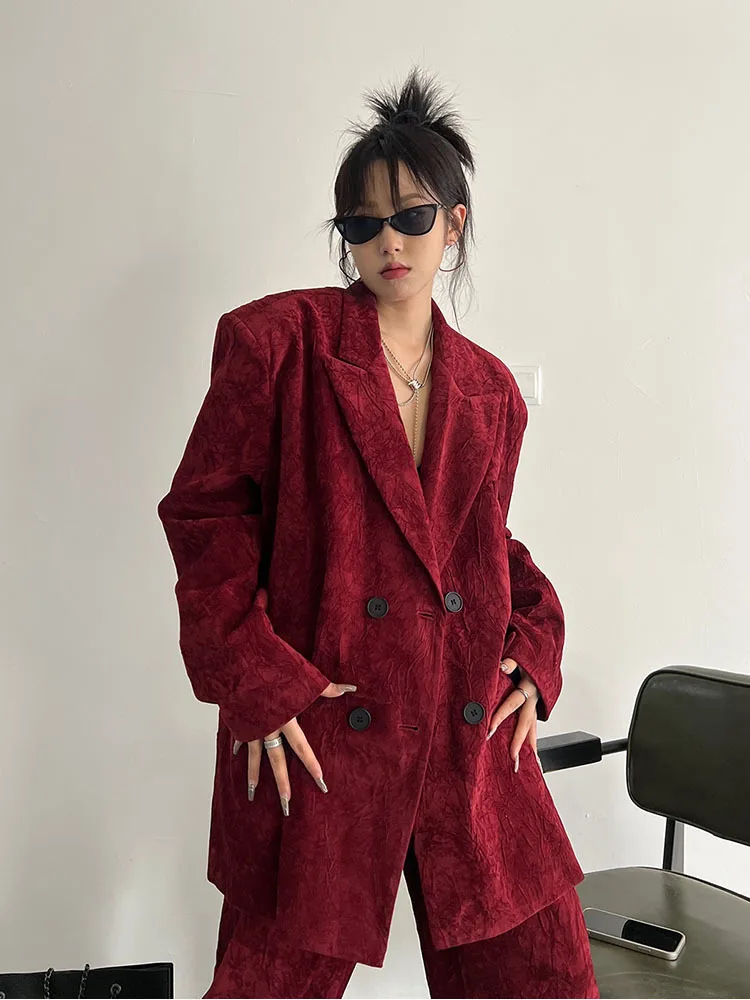 Spring Autumn Vintage corduroyWomen Blazer Set CHIC High Waist Loose Pants Long Sleeve Suits 2 Pieces Set Coat
Spring Autumn Vintage corduroyWomen Blazer Set CHIC High Waist Loose Pants Long Sleeve Suits 2 Pieces Set Coat