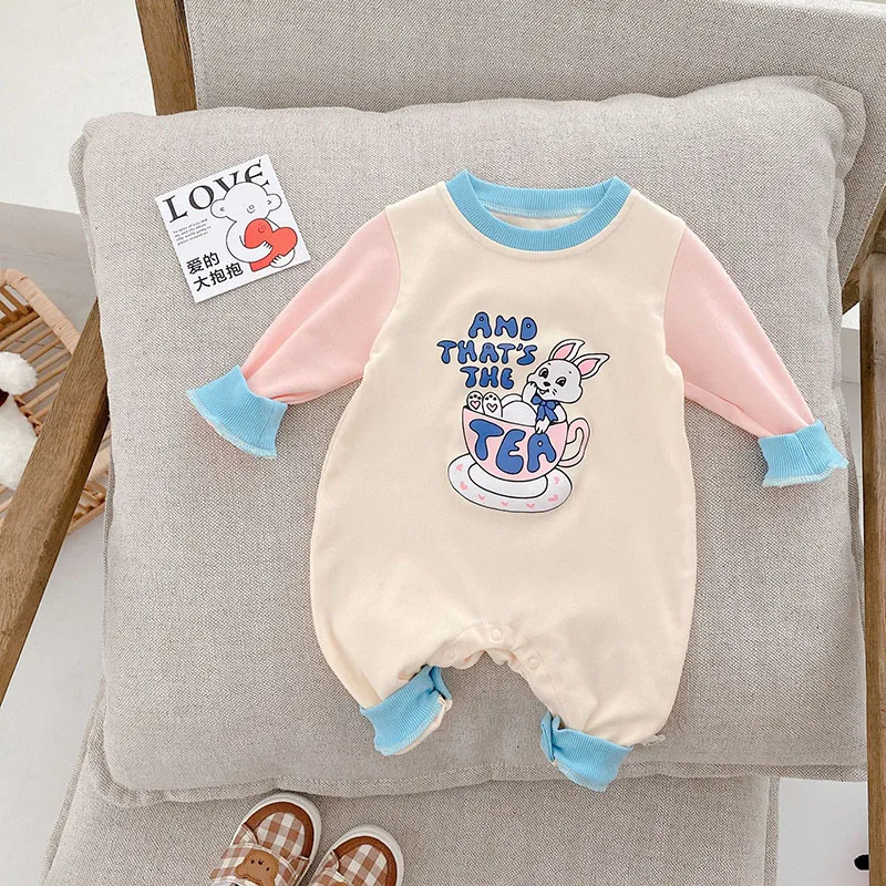 Spring Baby Rompers Cartoon Girls Jumpsuits Letter Print Girls Clothes Infant Casual Long Sleeve Clothes Toddler
Spring Baby Rompers Cartoon Girls Jumpsuits Letter Print Girls Clothes Infant Casual Long Sleeve Clothes Toddler