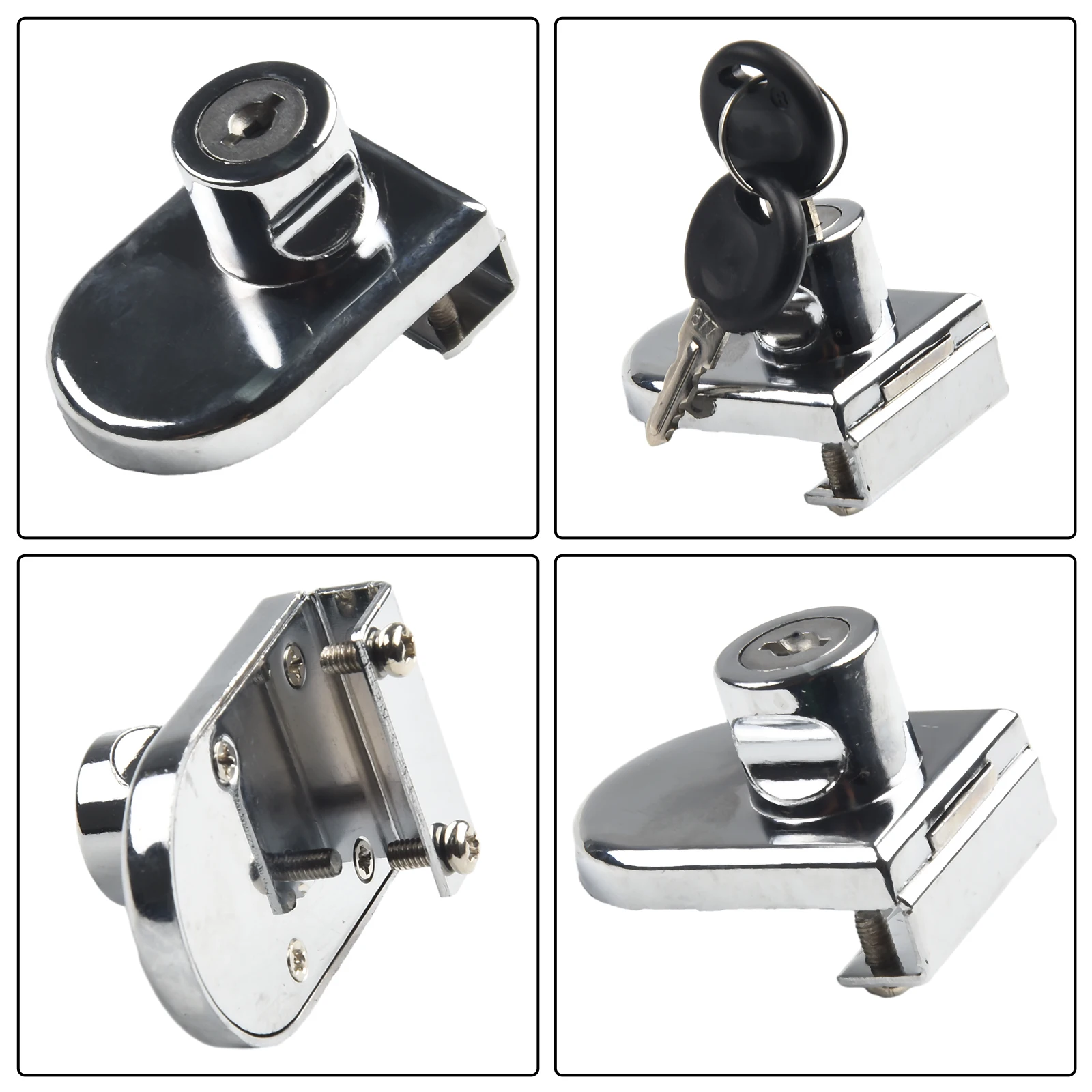 1pc 5-8mm Thick Glass Door Lock Punch-Free Mall Display Cabinet Double Lock With Keys Zinc-Alloy Push Door Locks Accessories
1pc 5-8mm Thick Glass Door Lock Punch-Free Mall Display Cabinet Double Lock With Keys Zinc-Alloy Push Door Locks Accessories