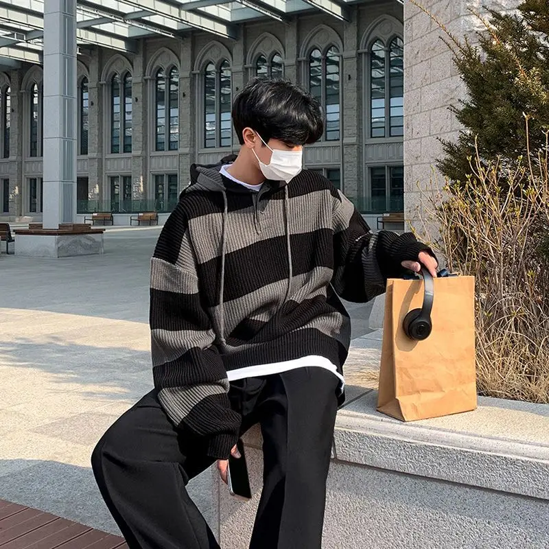 Korean simplicity street hip hop striped hoodie fashion autumn and winter men and women y2k advanced sense Oversized hoodie
Korean simplicity street hip hop striped hoodie fashion autumn and winter men and women y2k advanced sense Oversized hoodie