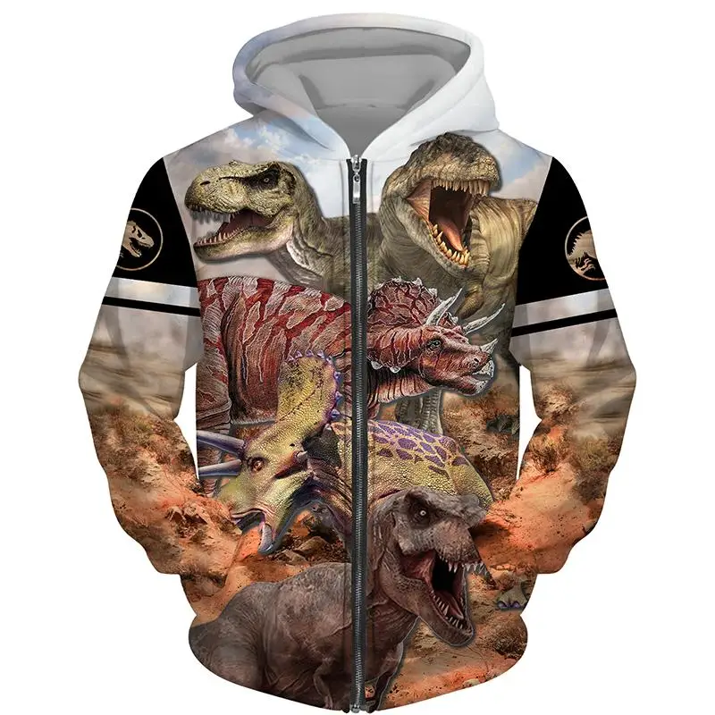 Dinosaur World Triceratops/Tyrannosaurus/Stegosaurus Men Zipper Hoodie For 3D Print Clothing Casual Sweatshirt Oversized Coat
Dinosaur World Triceratops/Tyrannosaurus/Stegosaurus Men Zipper Hoodie For 3D Print Clothing Casual Sweatshirt Oversized Coat