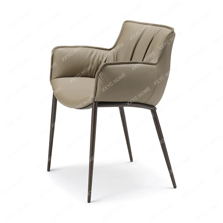 Italian Modern Minimalist Leather Dining Chair Light Luxury Study Chair Household Restaurant Leisure Backrest Chair Nordic
Italian Modern Minimalist Leather Dining Chair Light Luxury Study Chair Household Restaurant Leisure Backrest Chair Nordic