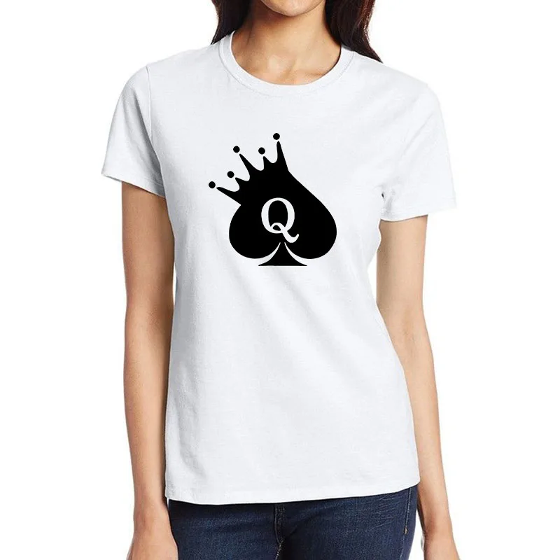 Queen Of Spades Graphics Design Naughty T-shirts Hotwife Flirtation Style Tee Shirt Swinger High-Quality Cotton Casual Tops
Queen Of Spades Graphics Design Naughty T-shirts Hotwife Flirtation Style Tee Shirt Swinger High-Quality Cotton Casual Tops