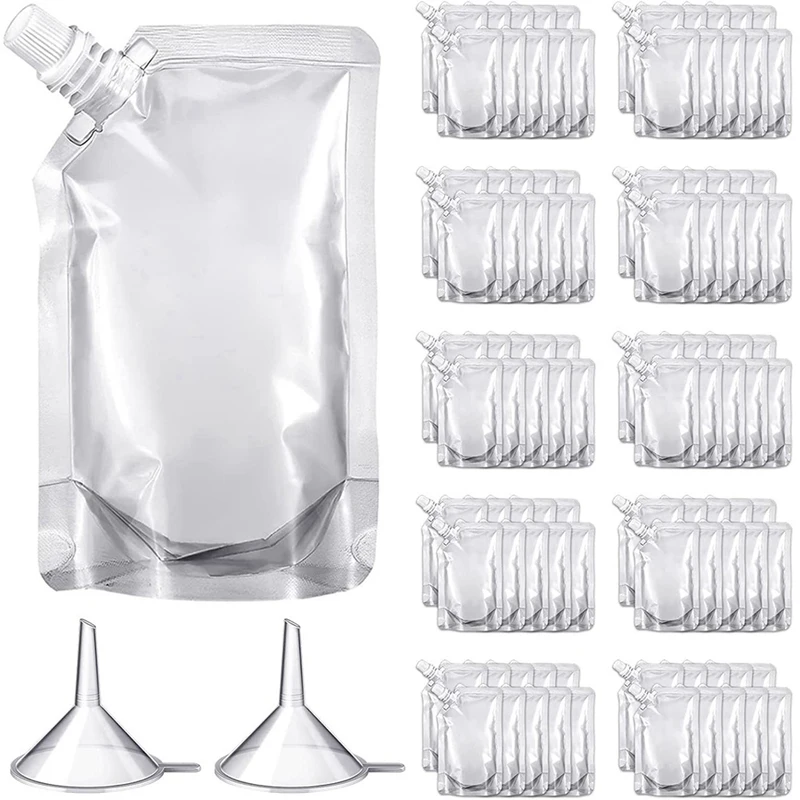 100Pcs Portable Transparent Plastic Spout Pouch Plastic Pouch For Liquid Drink Pouch Sealed Packaging Bag
100Pcs Portable Transparent Plastic Spout Pouch Plastic Pouch For Liquid Drink Pouch Sealed Packaging Bag