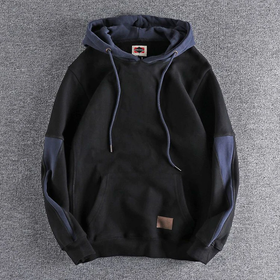 Hoodies Men Autumn Winter Fleece Pullover Hoodie Color Block Patchwork Loose Casual Hoodie Sweatshirts for Male
Hoodies Men Autumn Winter Fleece Pullover Hoodie Color Block Patchwork Loose Casual Hoodie Sweatshirts for Male