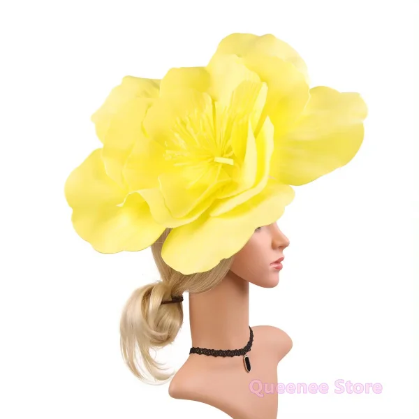 Yellow NEW Wedding Party Cape Flower Hat Women Elegant Fascinator Hats Hair Clip Church Ladies Formal Headpiece Woman Headwear
Yellow NEW Wedding Party Cape Flower Hat Women Elegant Fascinator Hats Hair Clip Church Ladies Formal Headpiece Woman Headwear