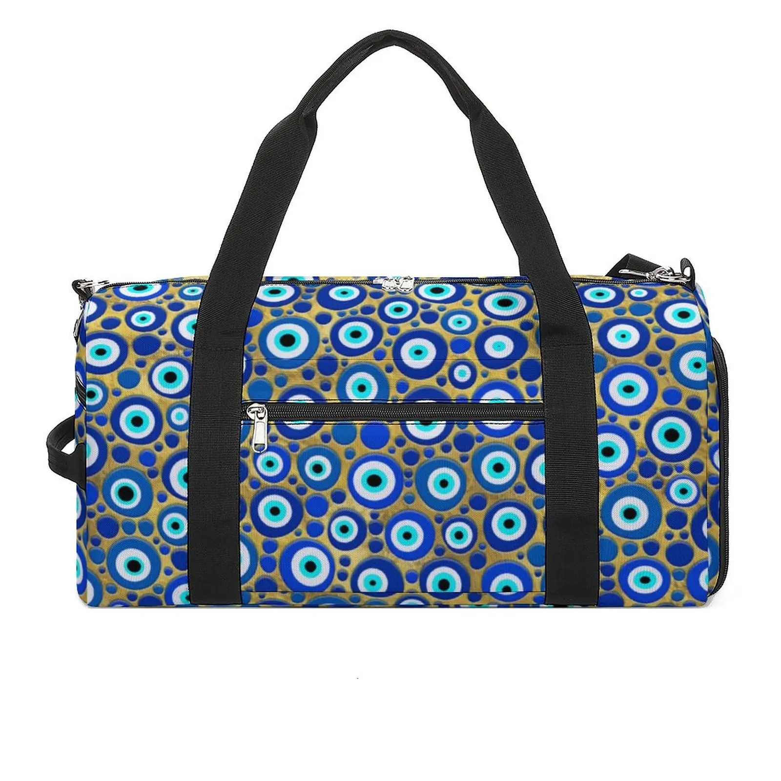 Blue Evil Eye Print Sports Bags Nazar Charm Travel Training Gym Bag Large Vintage Handbags Men's Design Oxford Fitness Bag
Blue Evil Eye Print Sports Bags Nazar Charm Travel Training Gym Bag Large Vintage Handbags Men's Design Oxford Fitness Bag