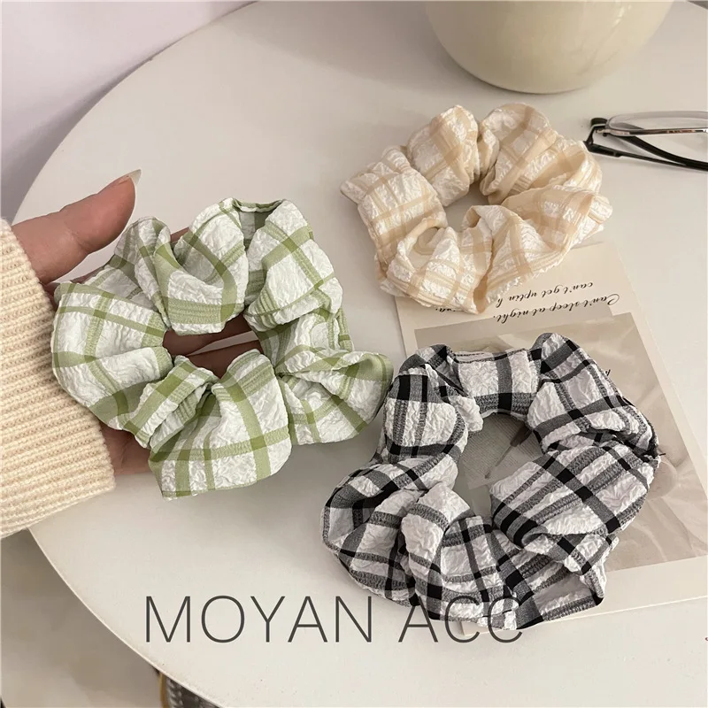 Fresh Plaid Cloth Hair Ring Large Intestine Hair Ring Ponytail Small Cloth Ring Hair Accessories All-Matching Graceful Rubber Ba
Fresh Plaid Cloth Hair Ring Large Intestine Hair Ring Ponytail Small Cloth Ring Hair Accessories All-Matching Graceful Rubber Ba