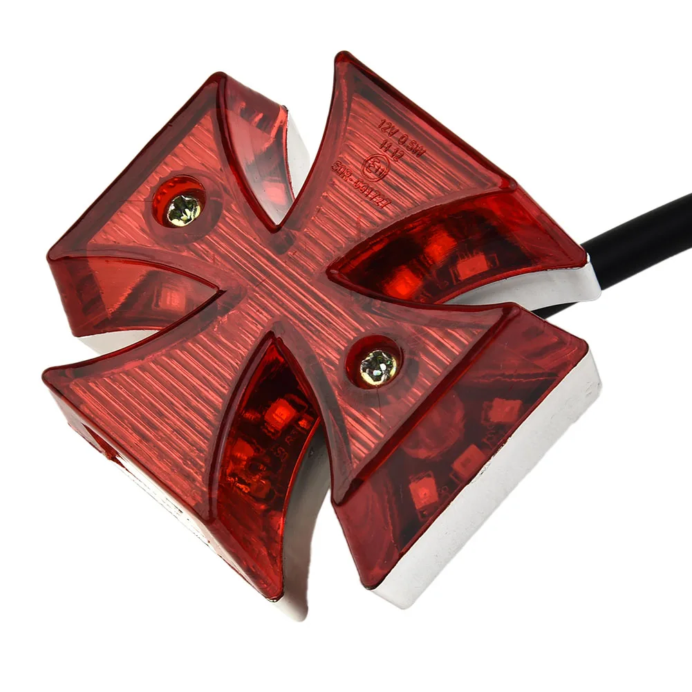 Brake Running Cross Plate Distinctive Universal Motorcycle Tail Light Quads Chrome ABS Choppers DC 12V Maltese
Brake Running Cross Plate Distinctive Universal Motorcycle Tail Light Quads Chrome ABS Choppers DC 12V Maltese
