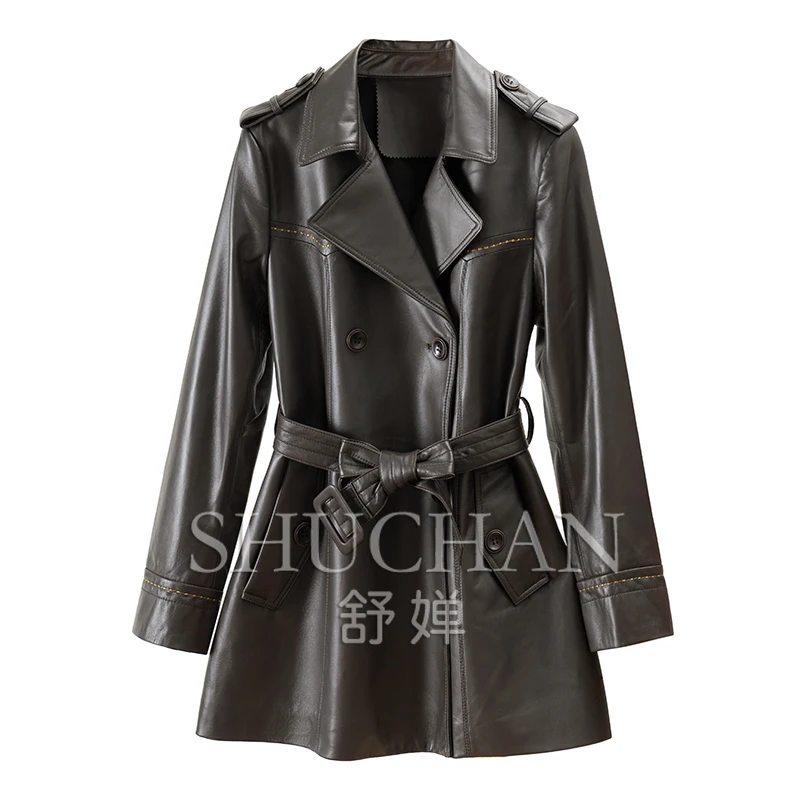 High Quality New 2023 Winter Casacos De Inverno Feminino Adjustable Waist Double Breasted Sheepskin Leather Jacket Woman
High Quality New 2023 Winter Casacos De Inverno Feminino Adjustable Waist Double Breasted Sheepskin Leather Jacket Woman