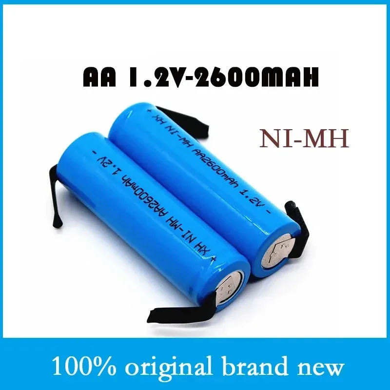 Rechargeable1.2V AA 2600 Nickel Hydrogen Battery with A Blue Shell with Welding Tabs, Used for Toothbrushes and Electric Shavers
Rechargeable1.2V AA 2600 Nickel Hydrogen Battery with A Blue Shell with Welding Tabs, Used for Toothbrushes and Electric Shavers