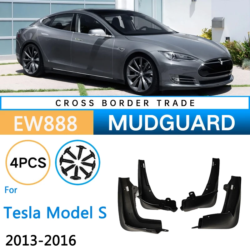 4PCS Car Mudguards For Tesla Model S 2013 2014 2015 2016 Front Rear Wheels Guard Splash Flap Mud Flaps Fenders Auto Accessories
4PCS Car Mudguards For Tesla Model S 2013 2014 2015 2016 Front Rear Wheels Guard Splash Flap Mud Flaps Fenders Auto Accessories