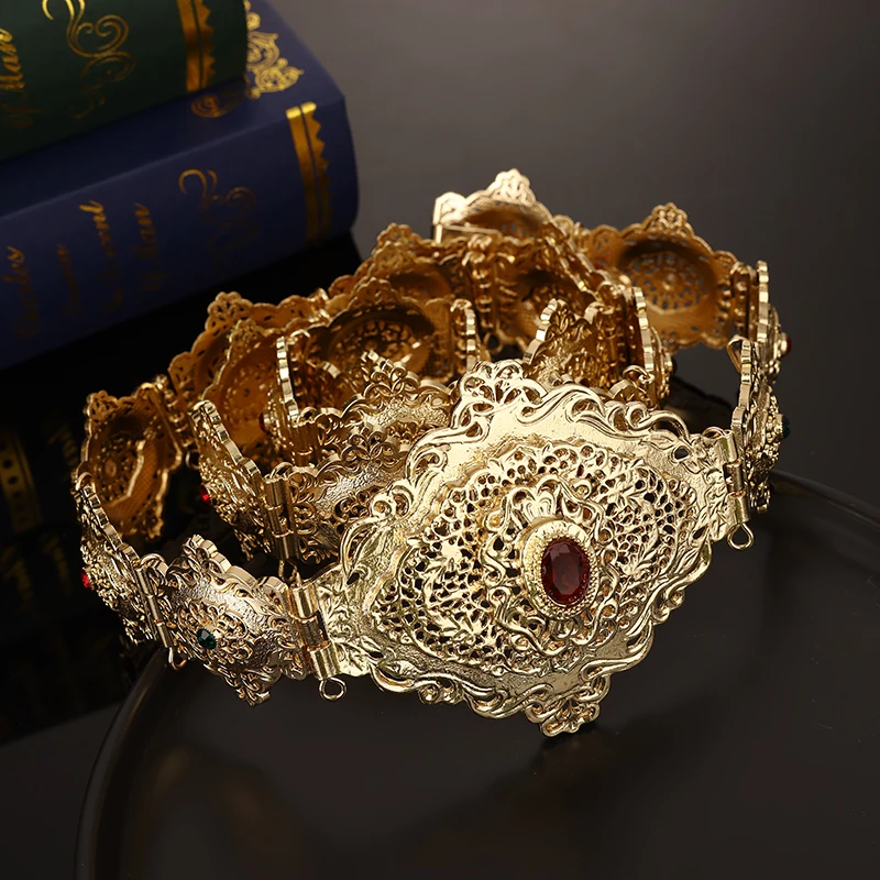 Classic Moroccan Style Decorative Belt Classic Ladies Carved Metal Waist Chain Handcrafted Body Belly Chain Adjustable Length
Classic Moroccan Style Decorative Belt Classic Ladies Carved Metal Waist Chain Handcrafted Body Belly Chain Adjustable Length