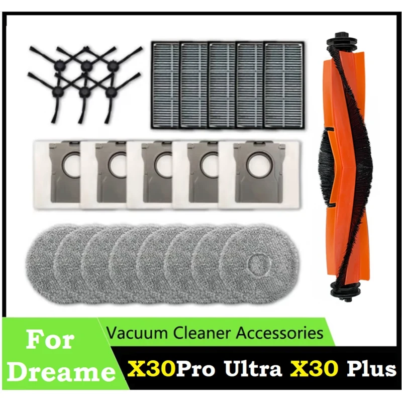 Запасные части для робота-пылесоса Dreame Bot X30pro Ultra X30pro Plus, боковая щетка, фильтр, мешок для пыли, 25 шт.
Запасные части для робота-пылесоса Dreame Bot X30pro Ultra X30pro Plus, боковая щетка, фильтр, мешок для пыли, 25 шт.