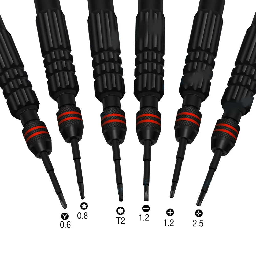 

6 In 1 Screwdriver Set Torx/Cross/flat Screwdrivers Opening Tools Kit Repair Kit For Mobile Phone Open Tool