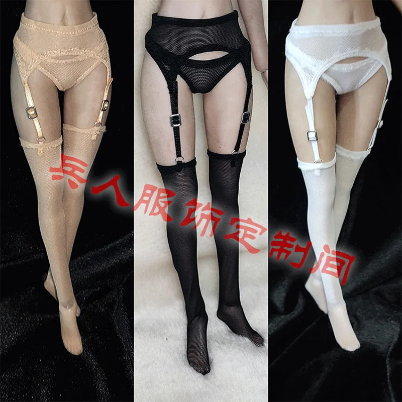 

1/6th Female Soldier NEW Trendy Tulle Suspender Socks Shorts Model for 12" Figure