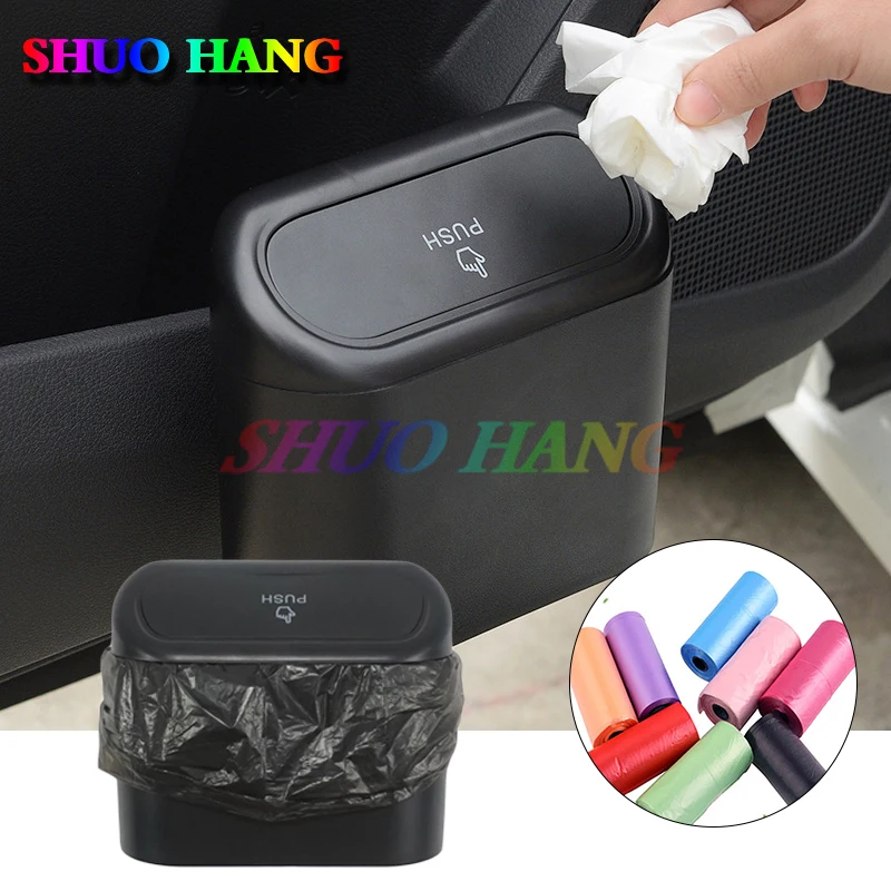 Hanging Car Trash Can Vehicle Garbage Dust Case Storage Box ABS Square Pressing Trash Bin Auto Interior Accessories for Car
Hanging Car Trash Can Vehicle Garbage Dust Case Storage Box ABS Square Pressing Trash Bin Auto Interior Accessories for Car