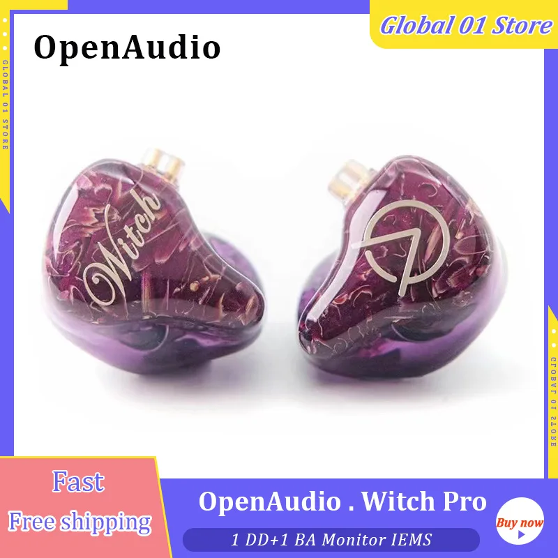 OPENAUDIO WITCH PRO 1DD+1BA IEM Hybrid Unit In Ear Earphone HiFi Music Monitor Earbuds 0.78mm 2Pin Detachable Cable Headset
OPENAUDIO WITCH PRO 1DD+1BA IEM Hybrid Unit In Ear Earphone HiFi Music Monitor Earbuds 0.78mm 2Pin Detachable Cable Headset