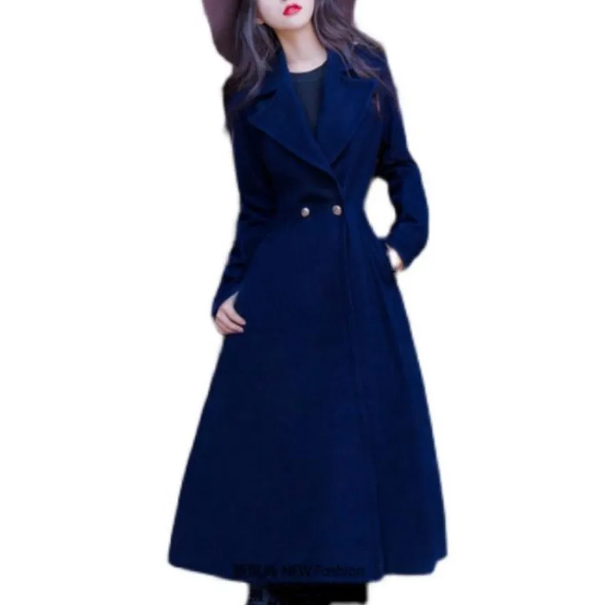 Fashion Winter X-long Woolen Overcoat Women High Waist Big Swing Wool Blends Coat Plus Size 3XL
Fashion Winter X-long Woolen Overcoat Women High Waist Big Swing Wool Blends Coat Plus Size 3XL