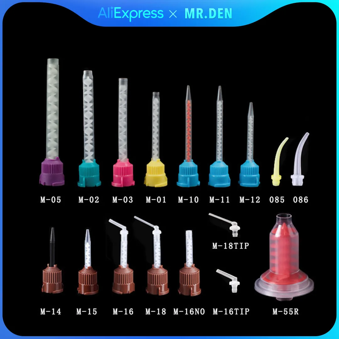50pcs/Lot Dental Mixing Tips Impression Materials Lab Denture Laboratory Color Tubes Disposable Silicone Rubber
50pcs/Lot Dental Mixing Tips Impression Materials Lab Denture Laboratory Color Tubes Disposable Silicone Rubber
