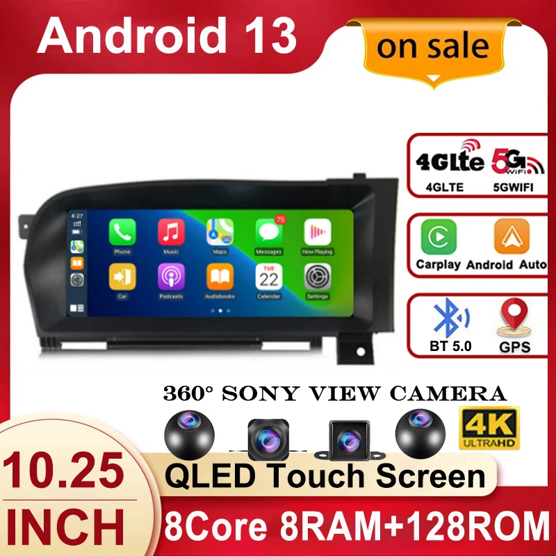 RHD 10.25"For Mercedes Benz S Grade W221 W222 2006 - 2015 System Android 13 Auto Stereo Carplay Radio GPS Navigation Video
RHD 10.25"For Mercedes Benz S Grade W221 W222 2006 - 2015 System Android 13 Auto Stereo Carplay Radio GPS Navigation Video