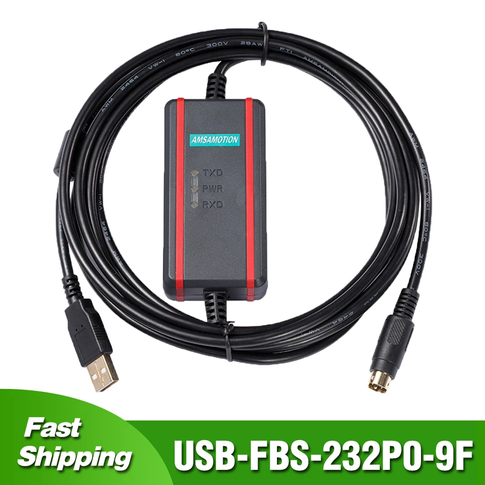 USB-FBS-232P0-9F for Fatek FBS FB1Z B1 B1Z FBE MU MA MC Series PLC Programming Cable USB to RS232 Adapter Data Download Line
USB-FBS-232P0-9F for Fatek FBS FB1Z B1 B1Z FBE MU MA MC Series PLC Programming Cable USB to RS232 Adapter Data Download Line