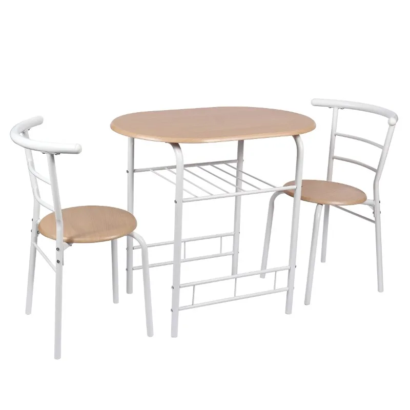 Mainstays 3-Piece Metal Wood Dining Set, Multi Colors, White and Beech Color for Kitchen and Dining
Mainstays 3-Piece Metal Wood Dining Set, Multi Colors, White and Beech Color for Kitchen and Dining